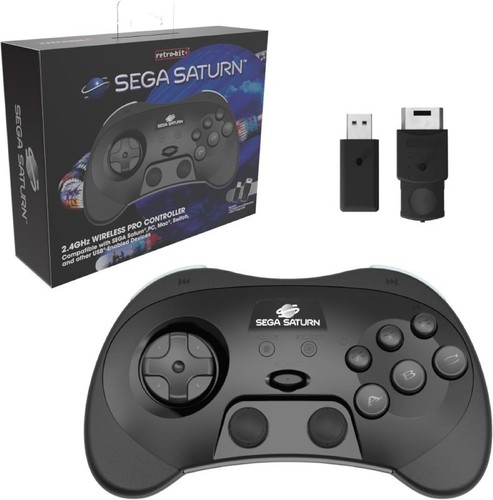 Retro bit sega saturn black - retro-bit,